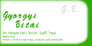 gyorgyi bitai business card